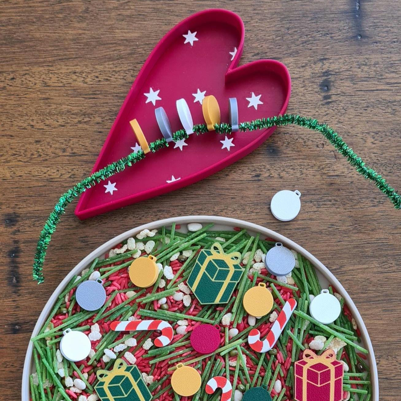 Christmas Heart Play Tray