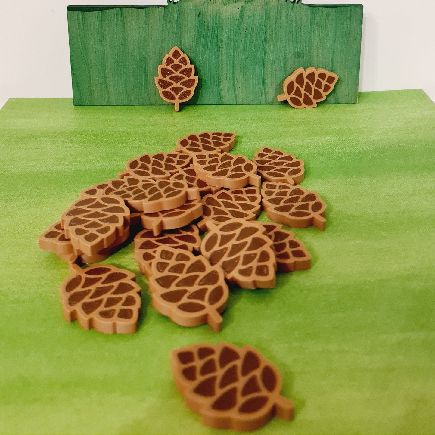Pine cone Counters 10pcs