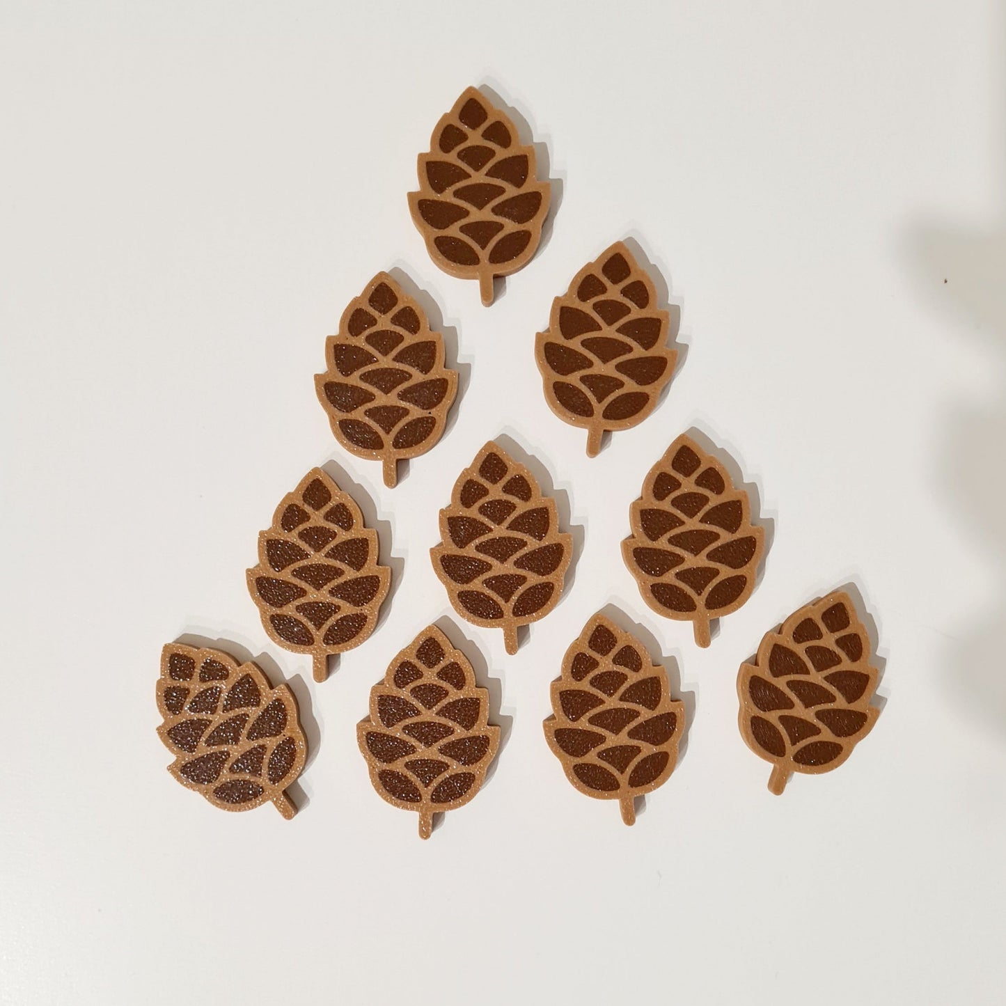 Pine cone Counters 10pcs