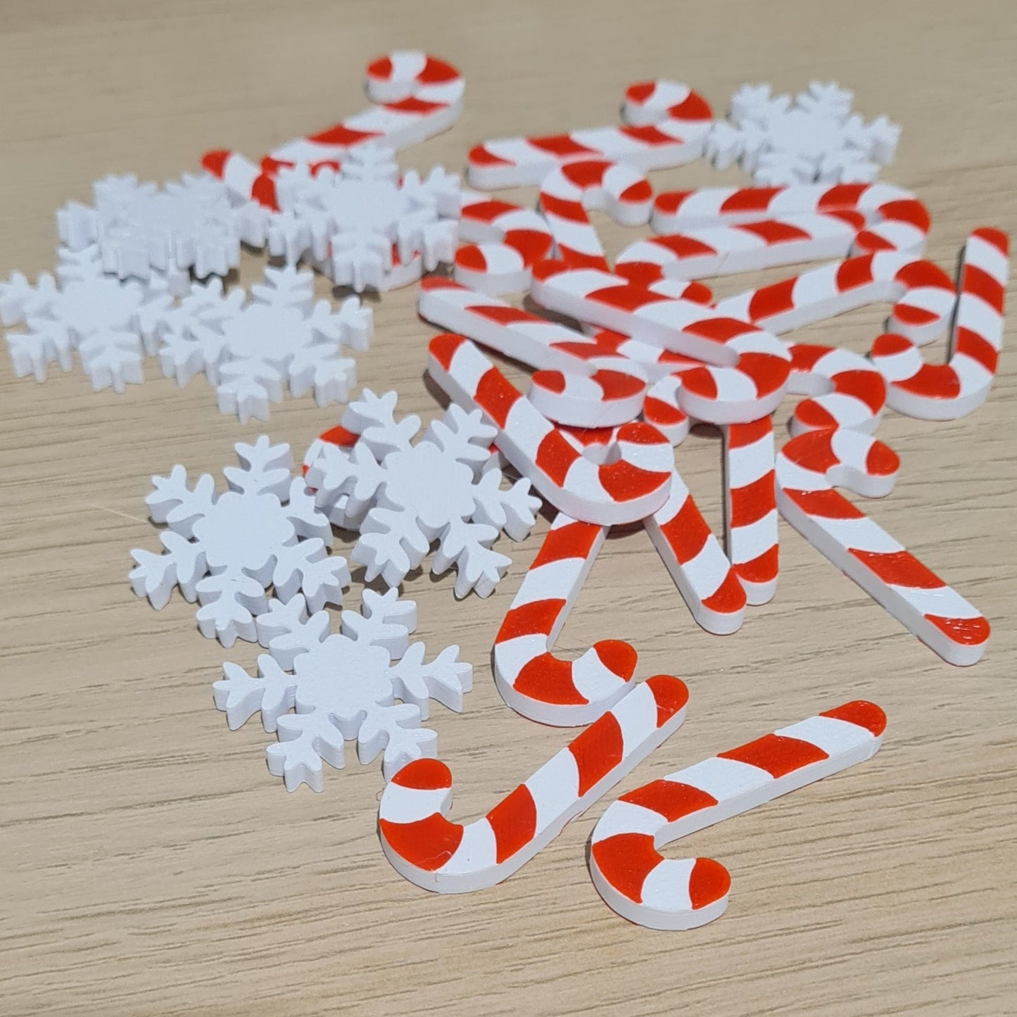 Candy Cane Counters 10pcs