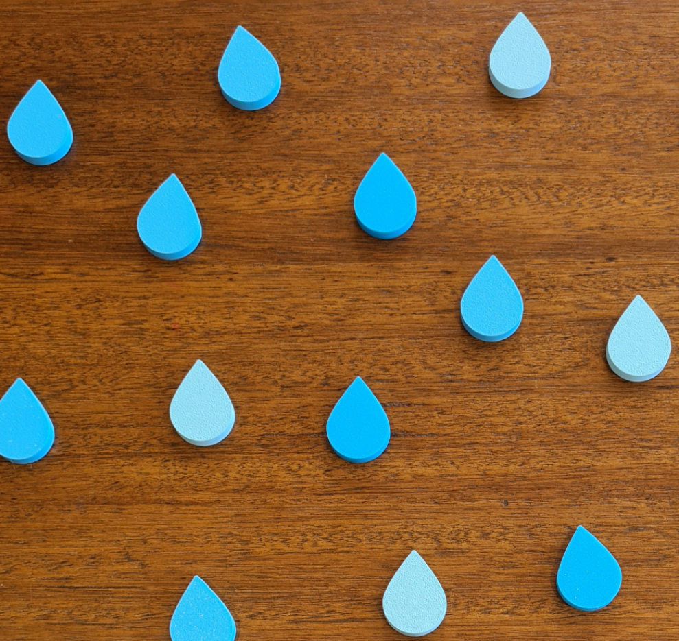 Raindrops 10pcs