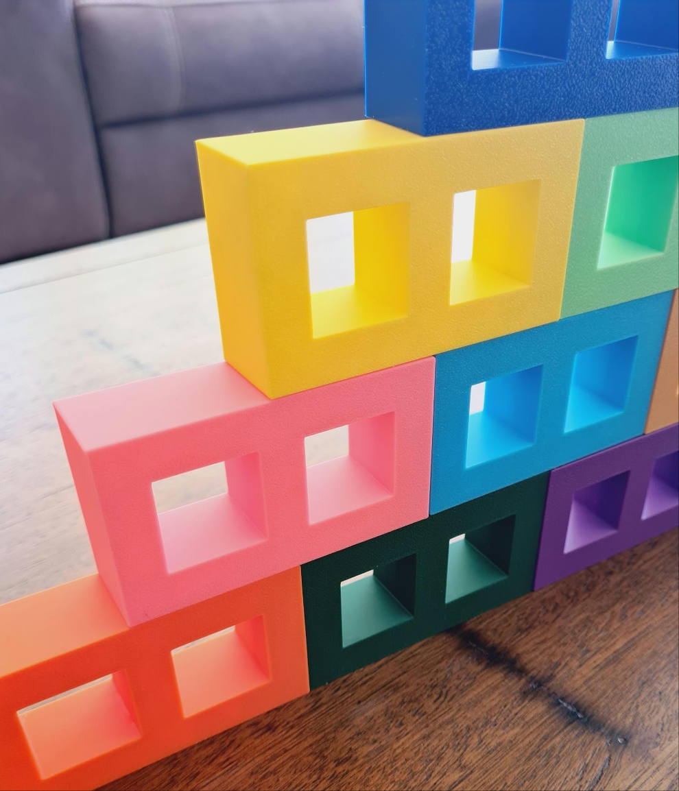 Extra Large Eco blocks in colour