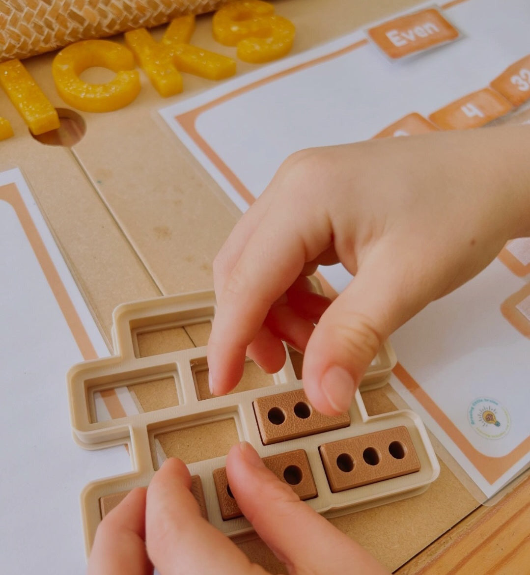 Large Brick Cutter and Stamp - Early Learning and Sensory Play - Make your own mini bricks.
