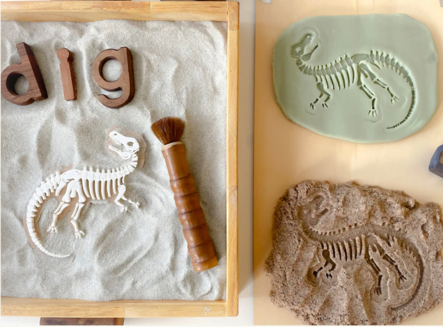 Prehistoric Fossils for Sensory Play