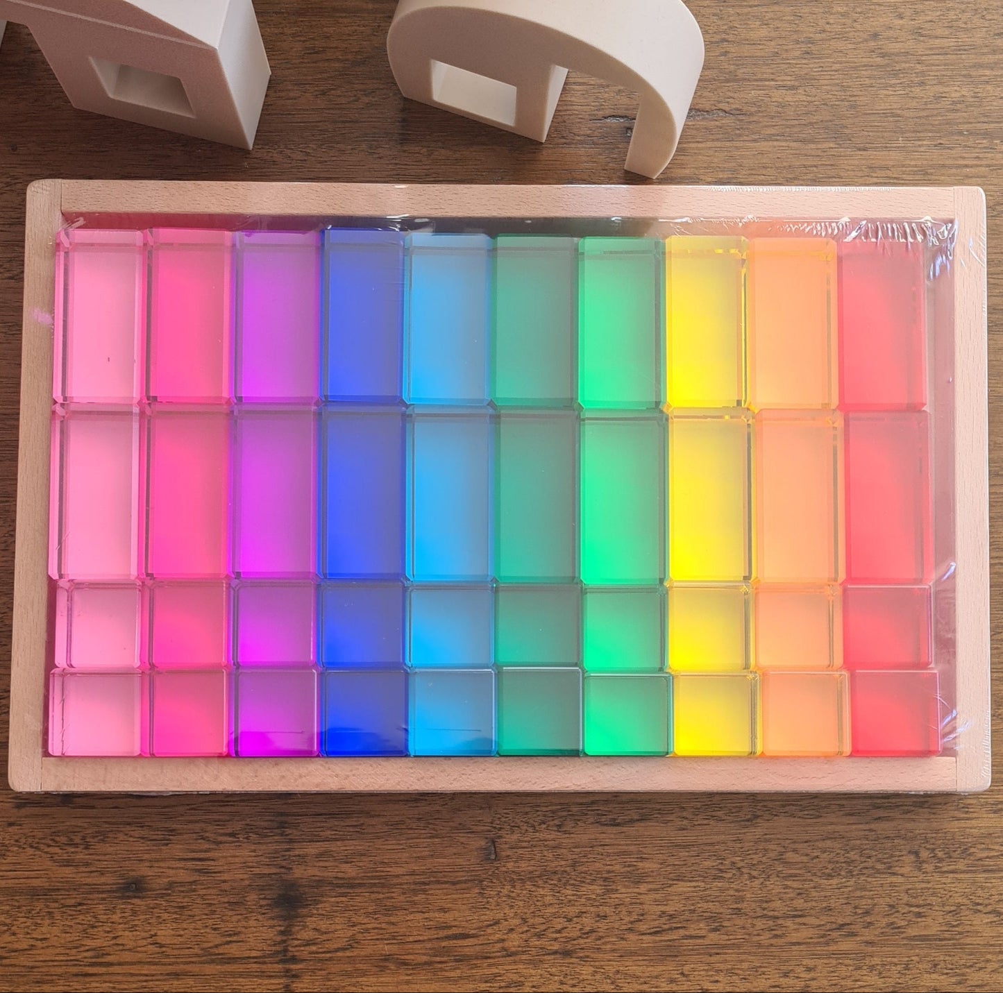 Lucite blocks 40 pcs (20 cube and 20 rectangle)