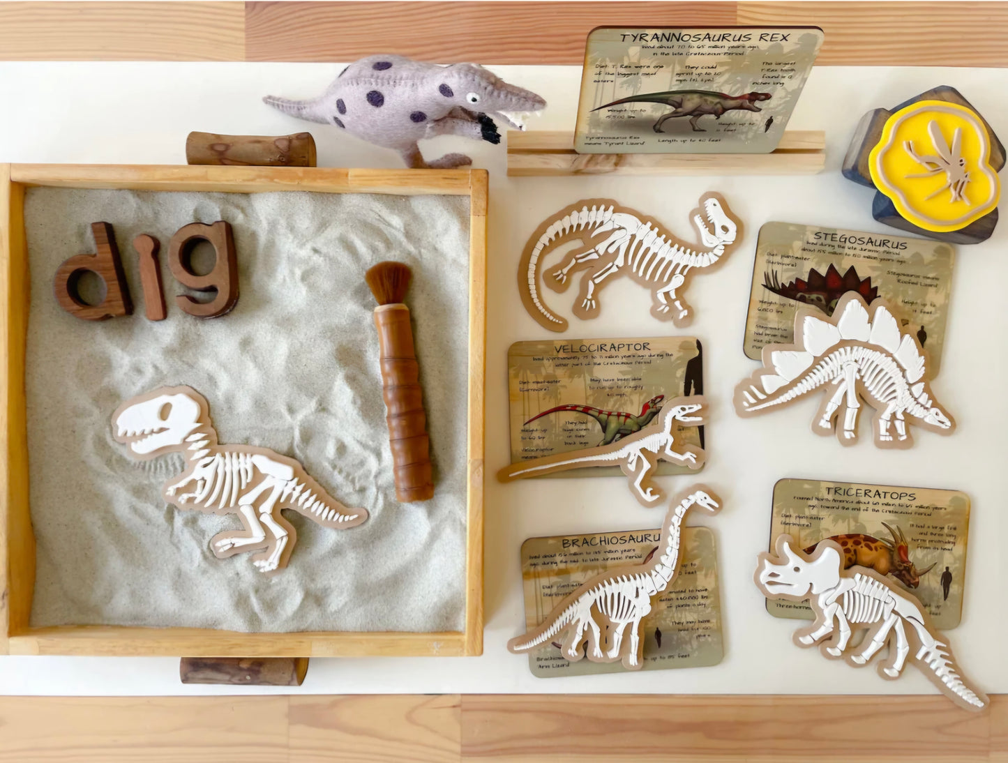 Prehistoric Fossils for Sensory Play