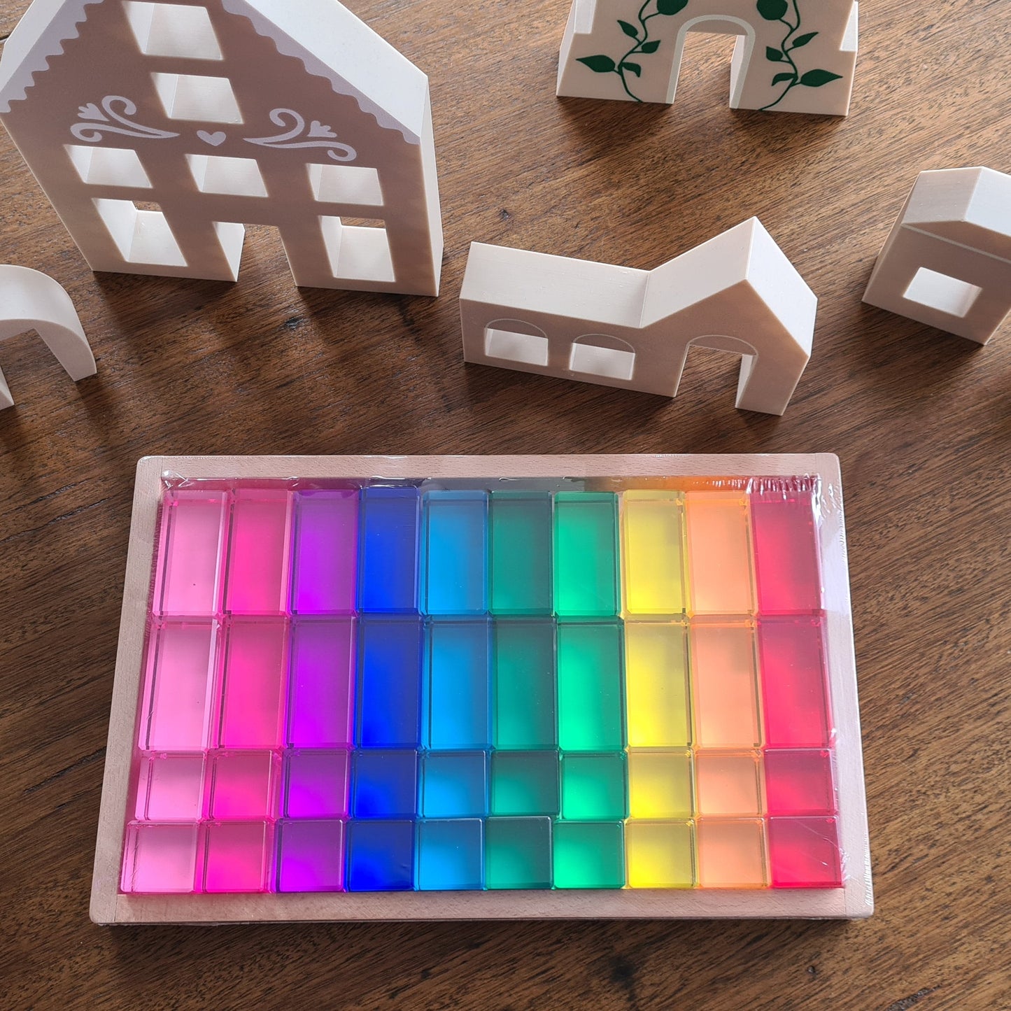 Lucite blocks 40 pcs (20 cube and 20 rectangle)
