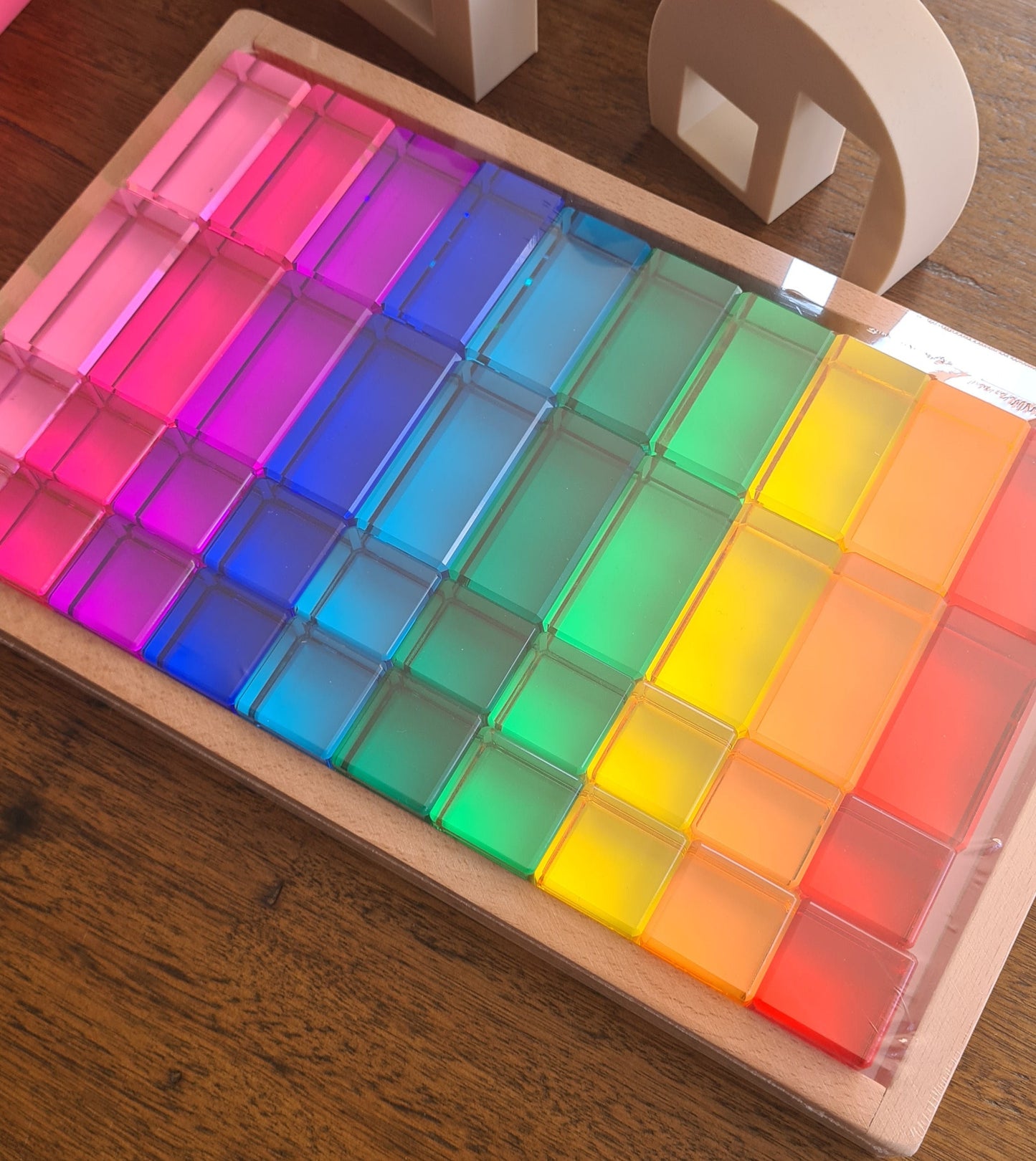 Lucite blocks 40 pcs (20 cube and 20 rectangle)