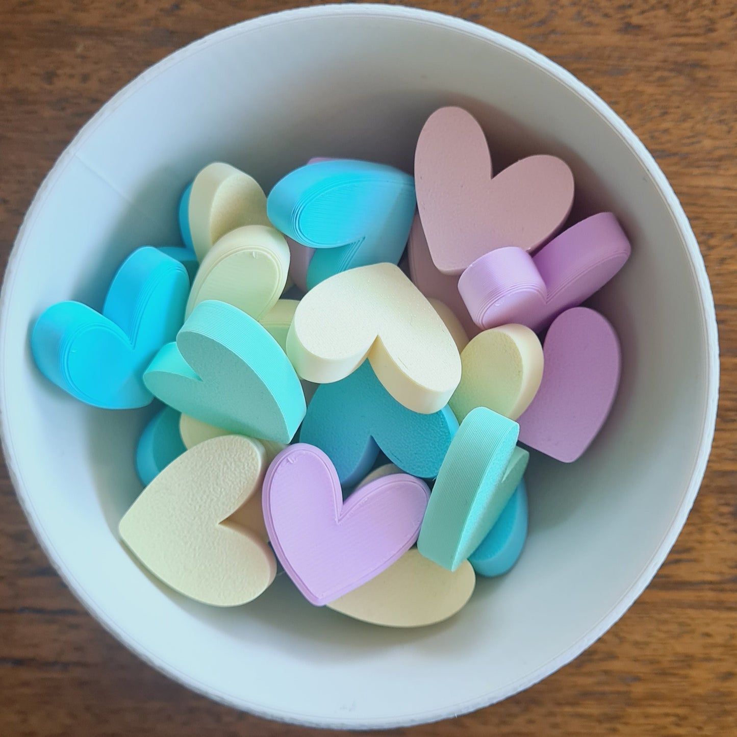 Heart counters 10pcs