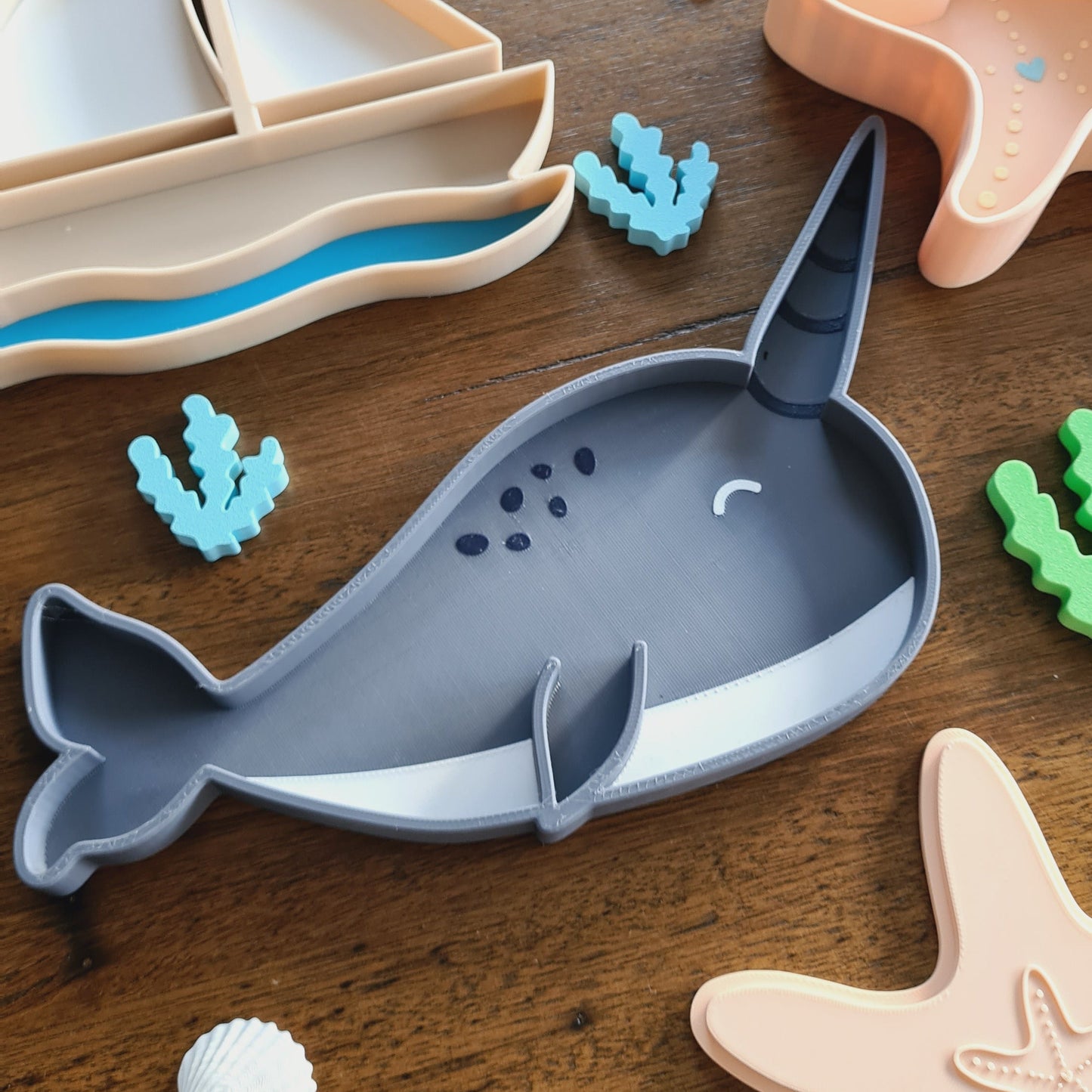 Narwhal Play Tray