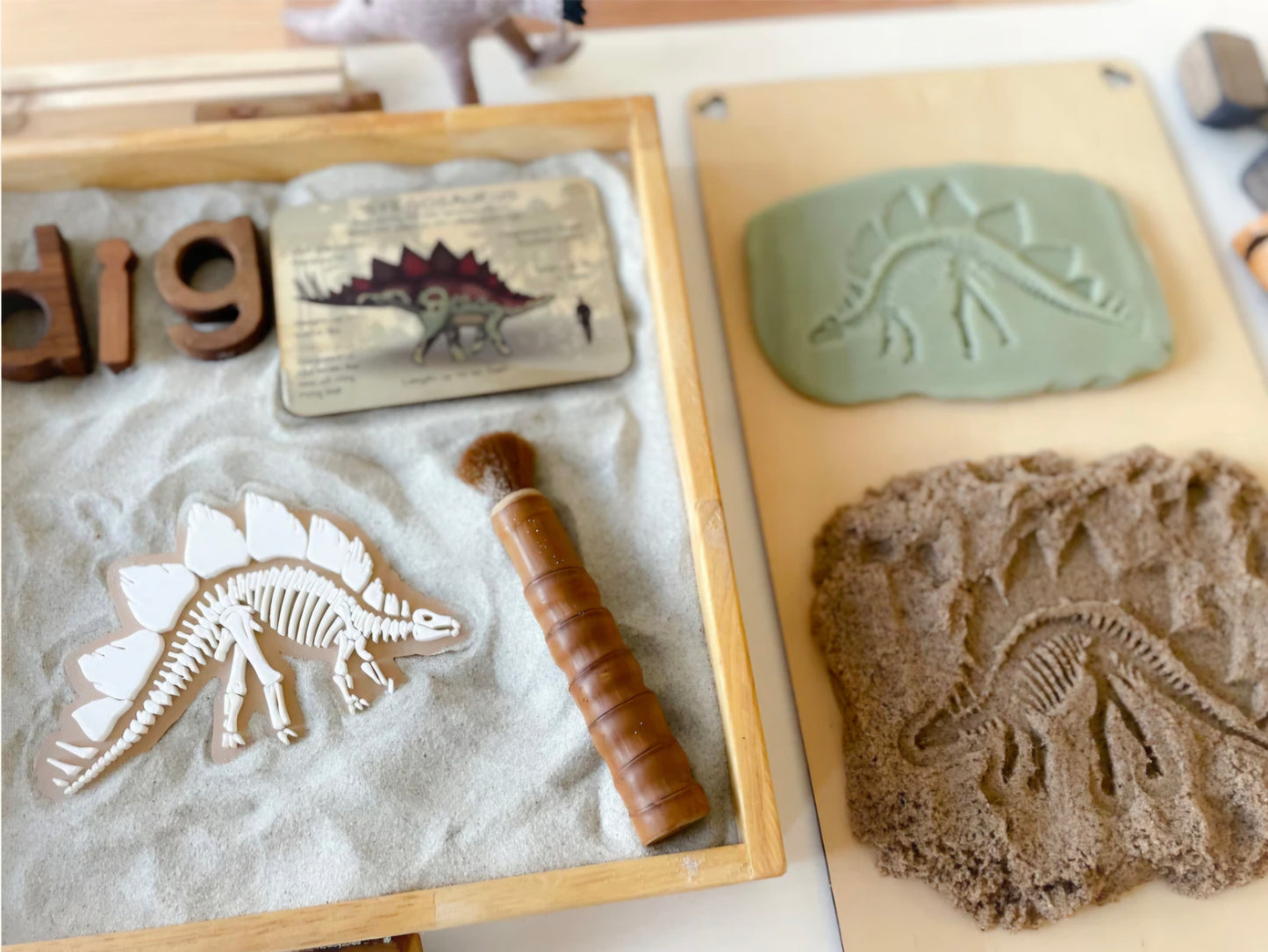 Prehistoric Fossils for Sensory Play