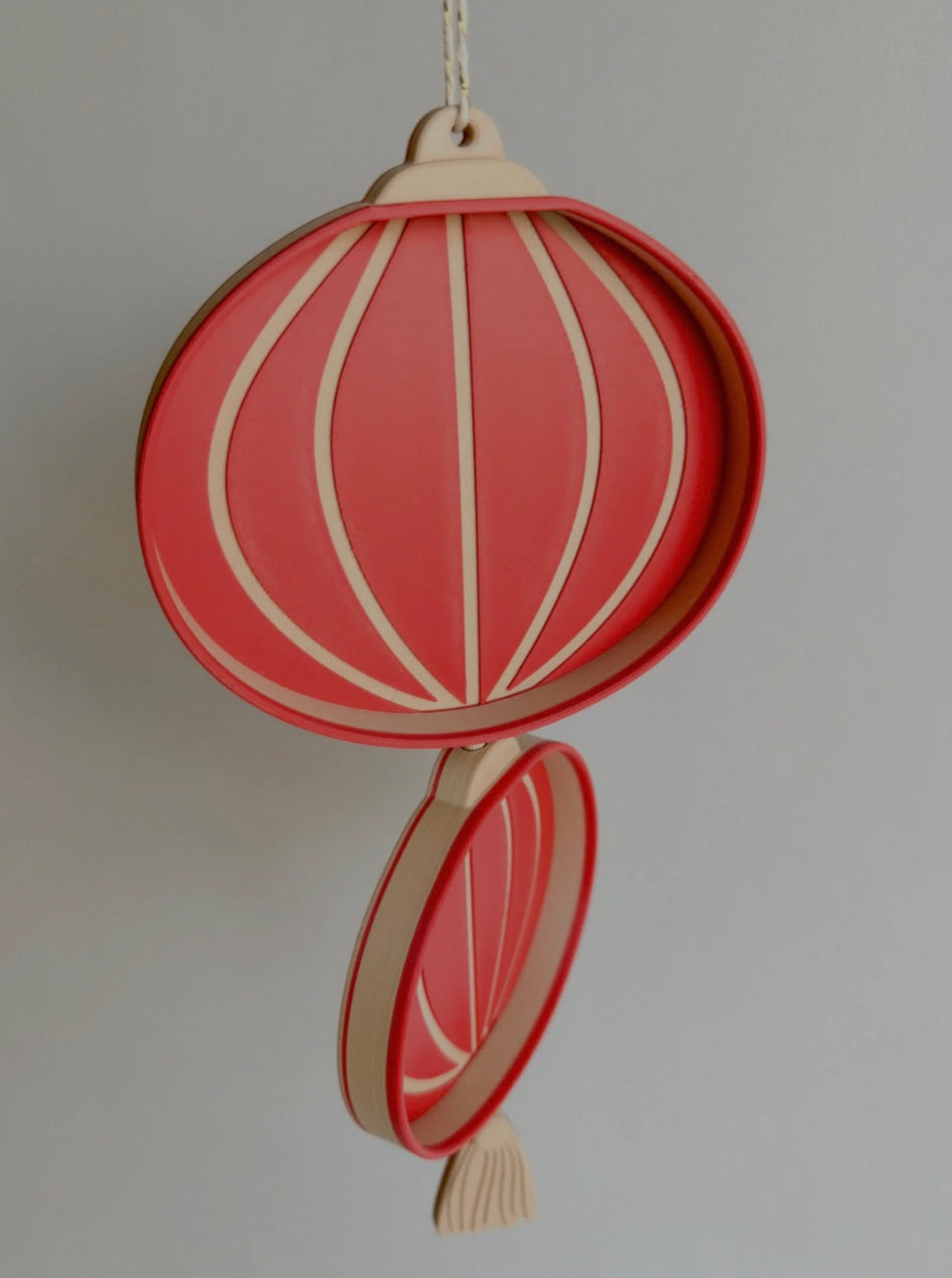 Chinese New Year Lantern Playtray with movable tassel - Lunar New Year