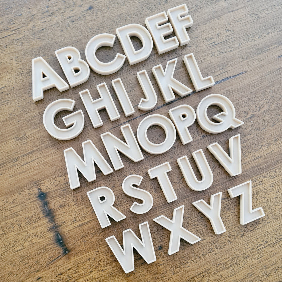 Fillable Upper Case Letters for sensory play and early learning ...