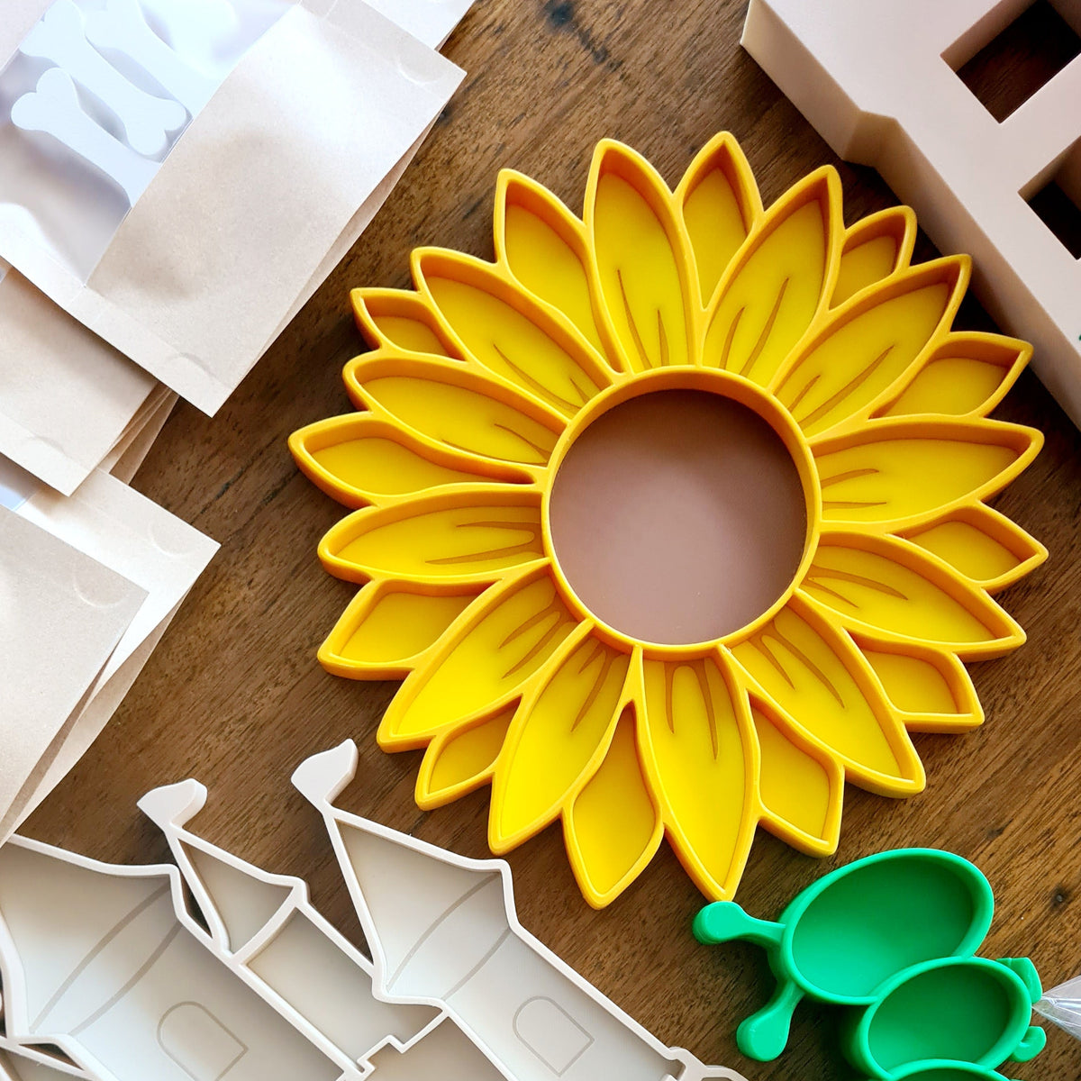 Sunflower Play Tray for Sensory Play and Early Learning