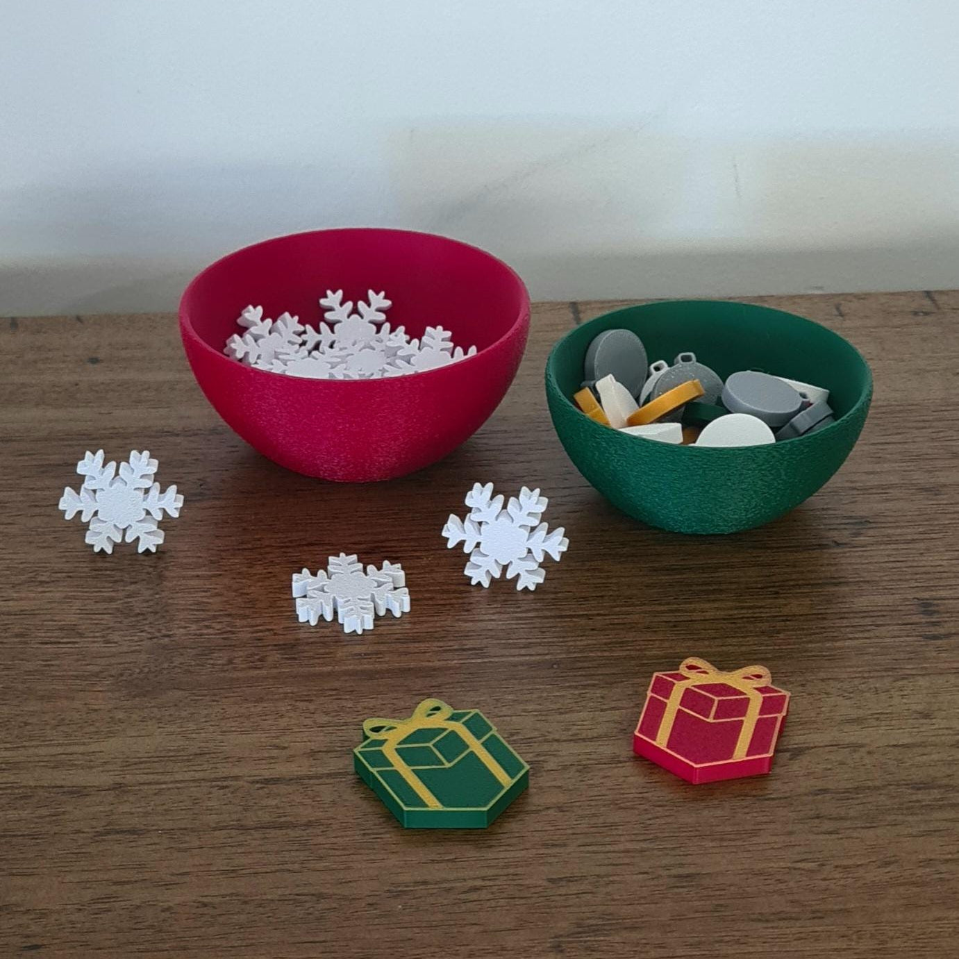 Duo Christmas Textured Bowls