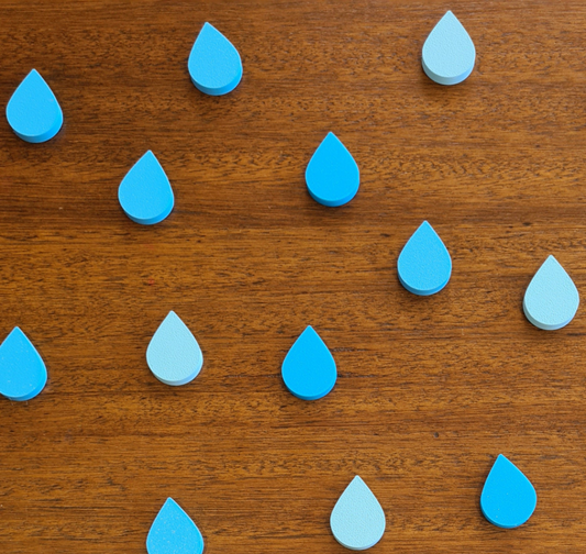 Raindrops 10pcs