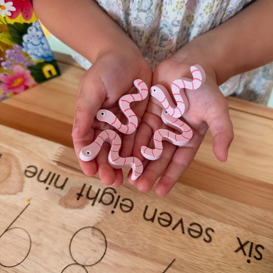 Earth worm(6) & Snail(4) Counters - 10pcs