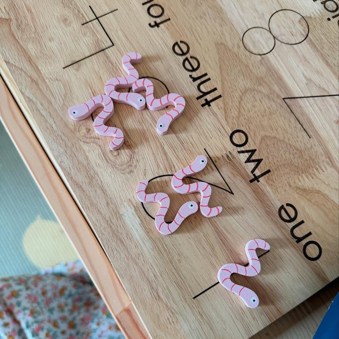 Earth worm(6) & Snail(4) Counters - 10pcs