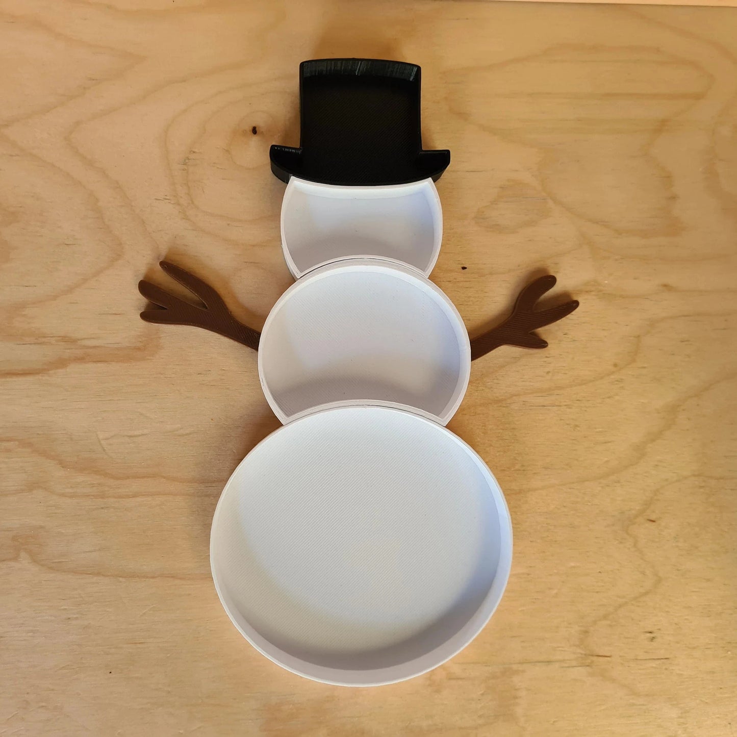 Snowman Puzzle & Play Tray