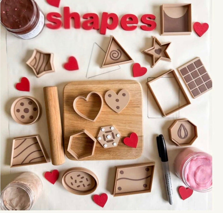 Sweet Shapes - Play pieces & Cutters in shapes – Little Explorer Eco Toys