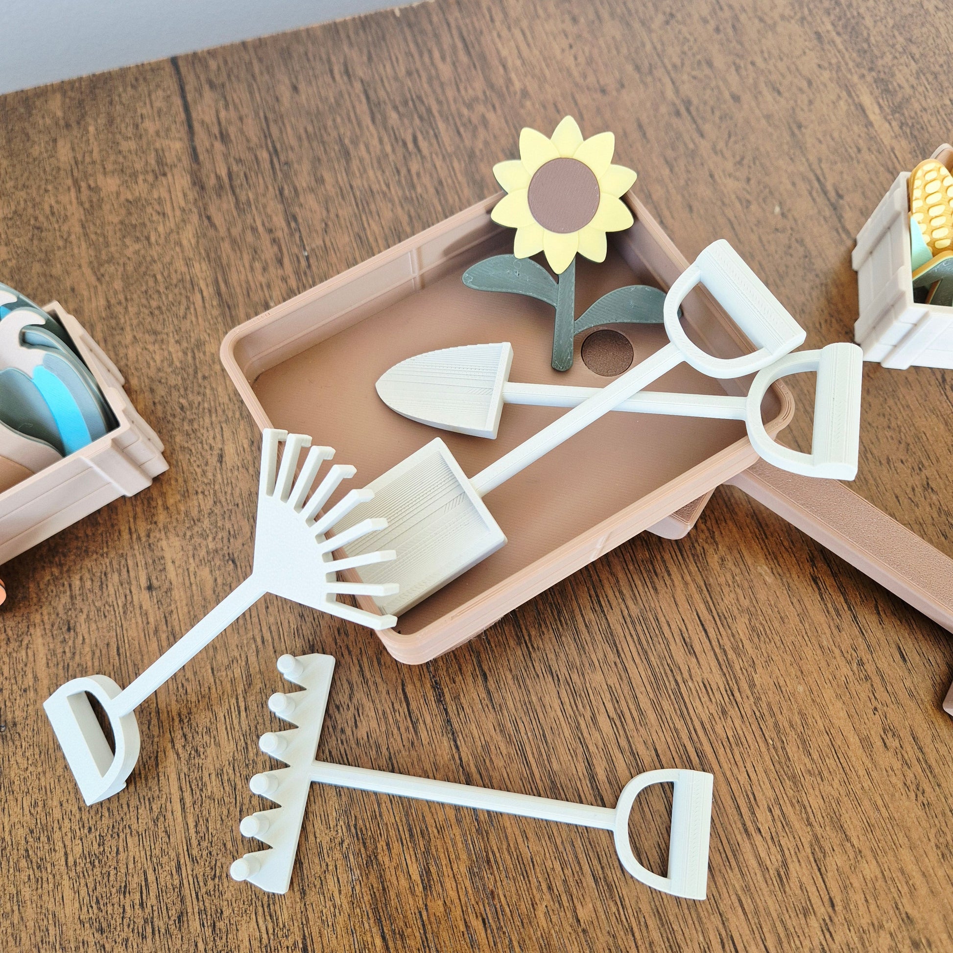 Gardening Mini Tool Set of 4 pieces for imaginary and sensory play