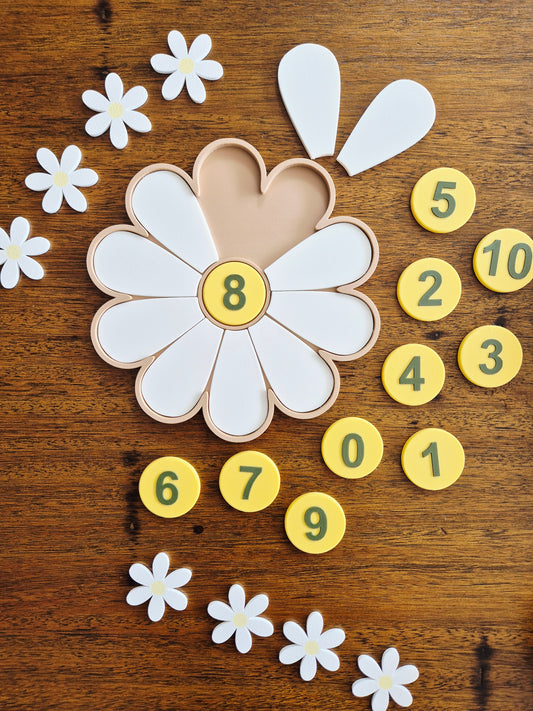 Counting Flower Petal Play Tray Set