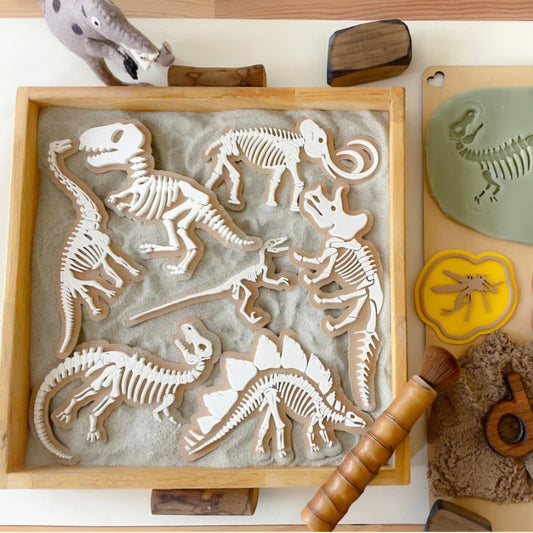 Prehistoric Fossils for Sensory Play