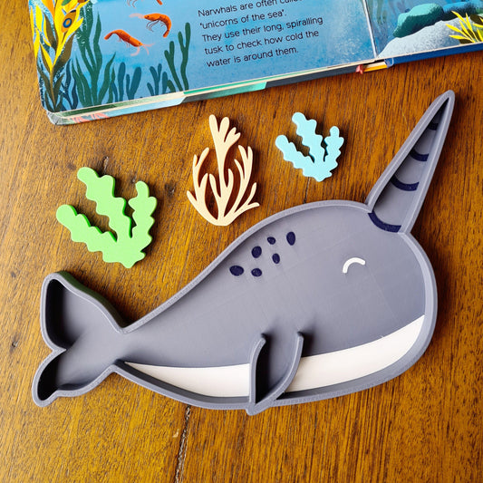 Narwhal Play Tray