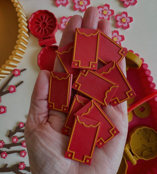 Red envelope counters 10pcs - Chinese New Year