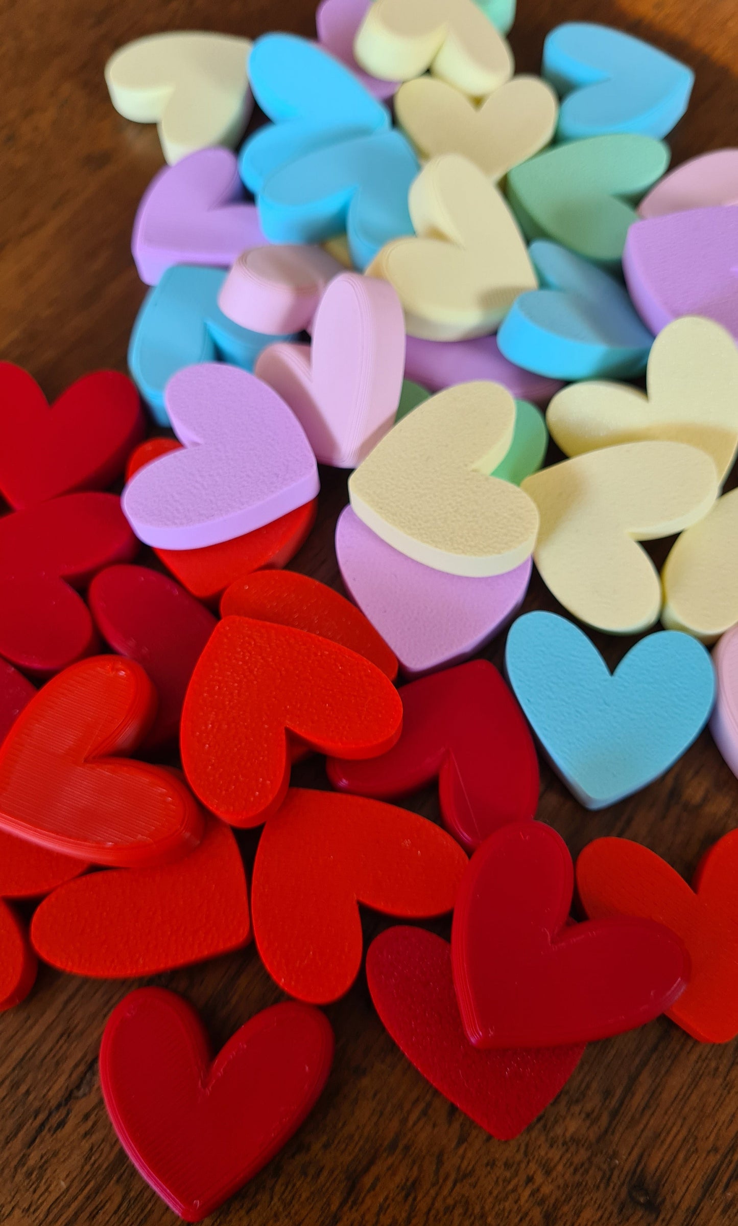 Heart counters 10pcs