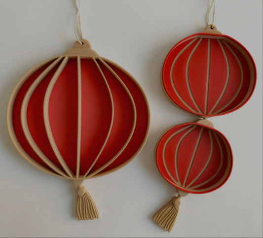 Chinese New Year Lantern Playtray with movable tassel - Lunar New Year