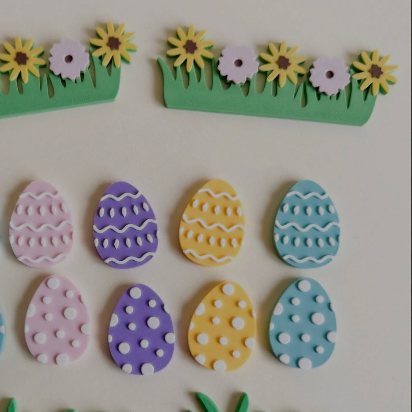 Colourful Easter Egg Counters 10pcs