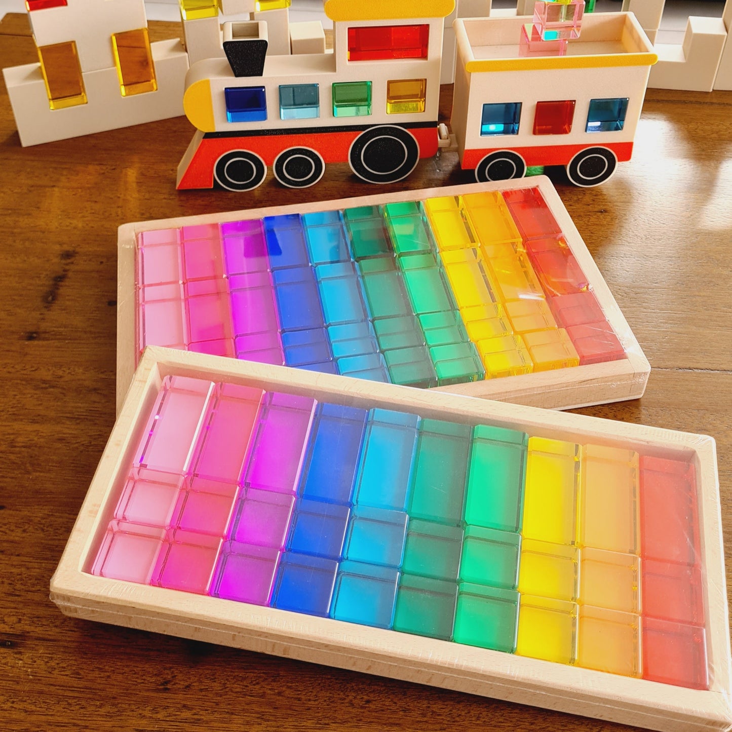 Lucite blocks 30 pcs (20 cube and 10 rectangle)