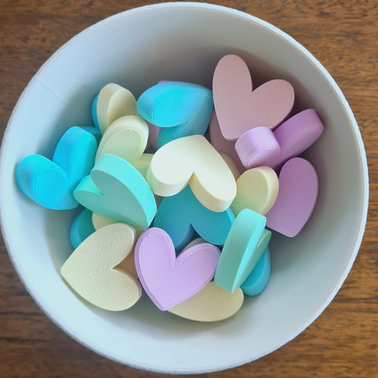 Heart counters 10pcs