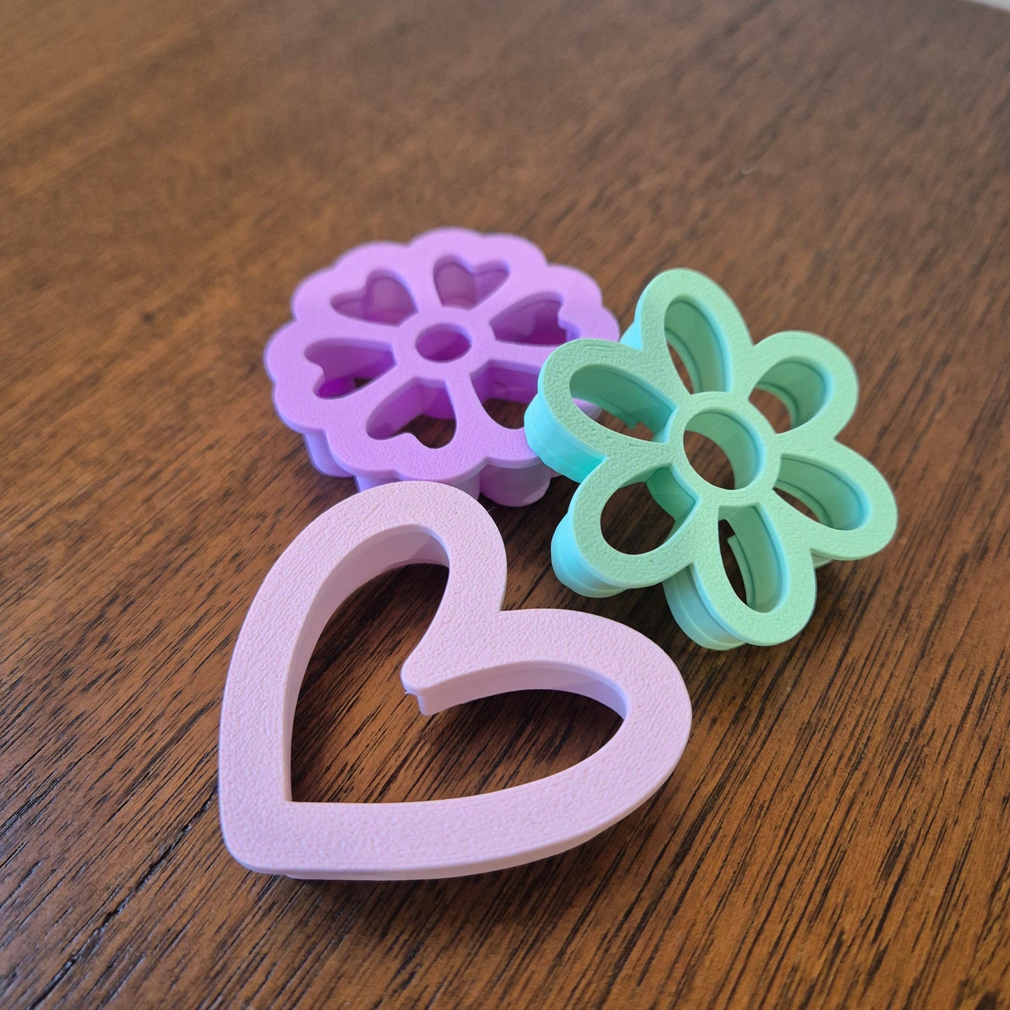 Cute Trio of Eco Mini Cutters - Flowers and Heart