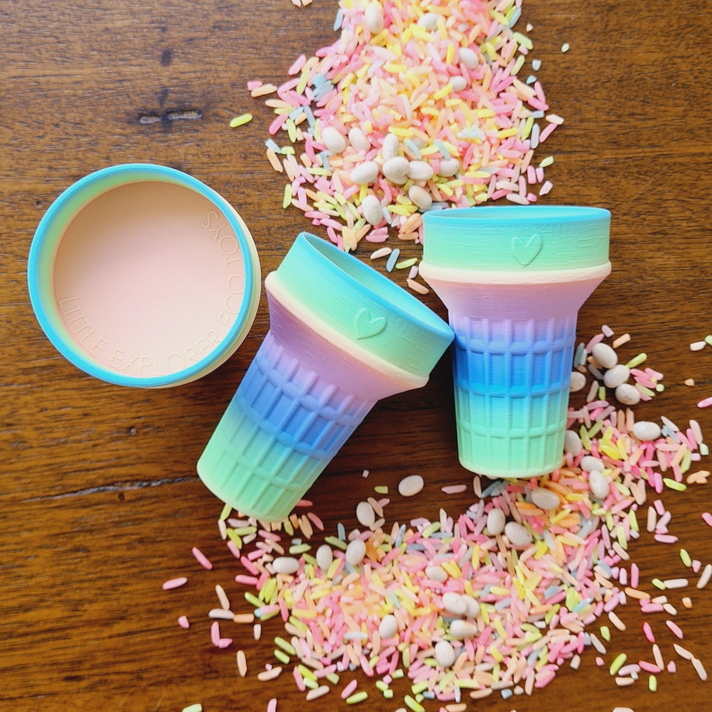 Ice Cream Cones Unicorn coloured