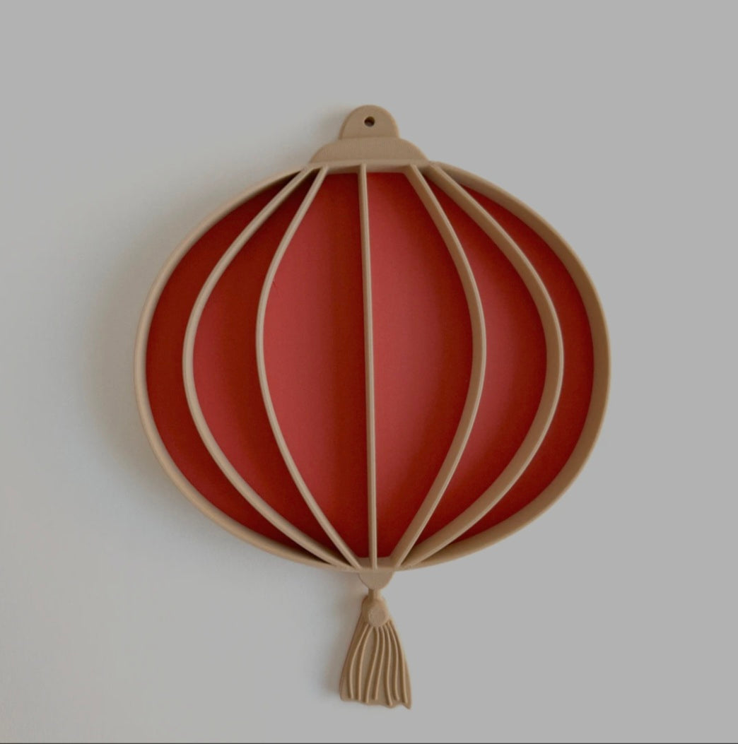 Chinese New Year Lantern Playtray with movable tassel - Lunar New Year