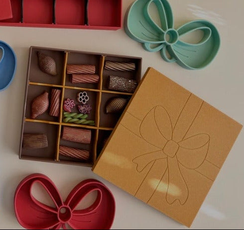 Gift box with dividers for chocolates pralines