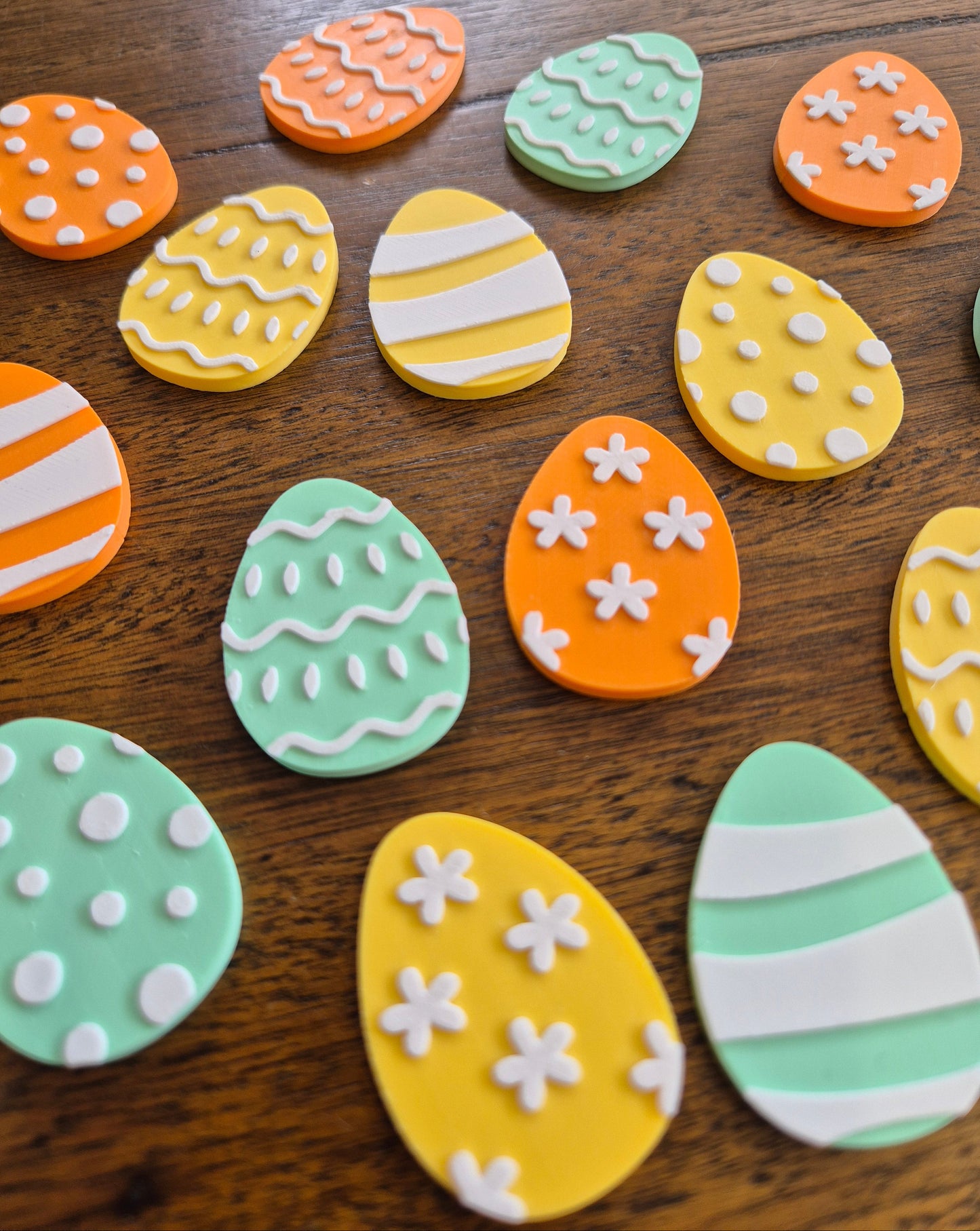 Colourful Easter Egg Counters 10pcs